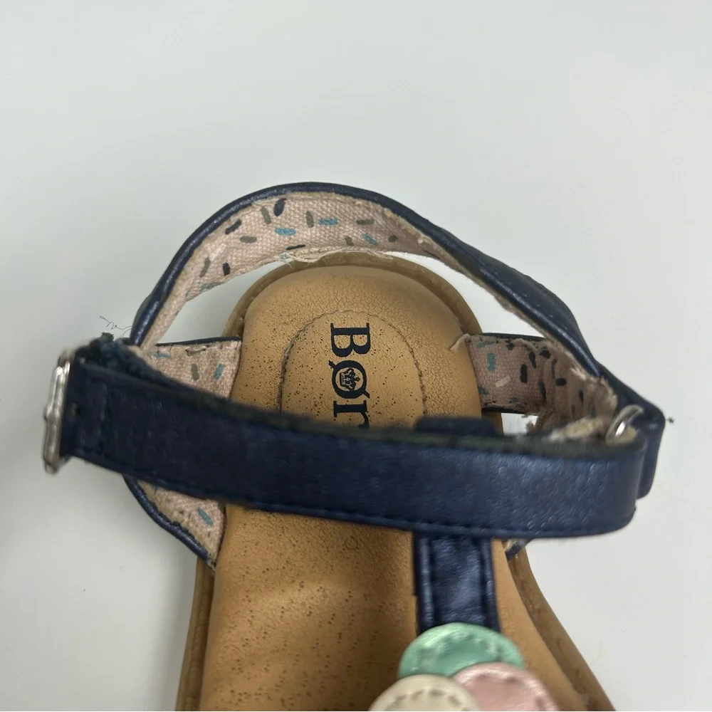 Born Sprinkles navy blue T sandal with ice cream cone toddler size 6 - Picture 14 of 16